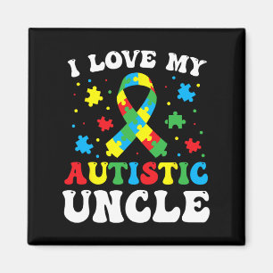Autismus Bewusstsein Onkel I Liebe Mein Autistisch Magnet