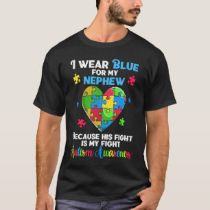 Autismus-Bewusstsein Onkel Tante Autistisches Herz T-Shirt