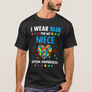 Autismus-Bewusstsein Onkel Und Tante Ich Trage Bla T-Shirt