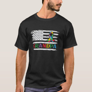 Autismus-Bewusstsein Papa Autistische Kinder Bewus T-Shirt