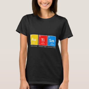 Autismus-Bewusstsein Periodensystem asd Frauen Män T-Shirt