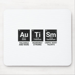 Autismus Bewusstsein Periodischer Tabelle Autismus Mousepad