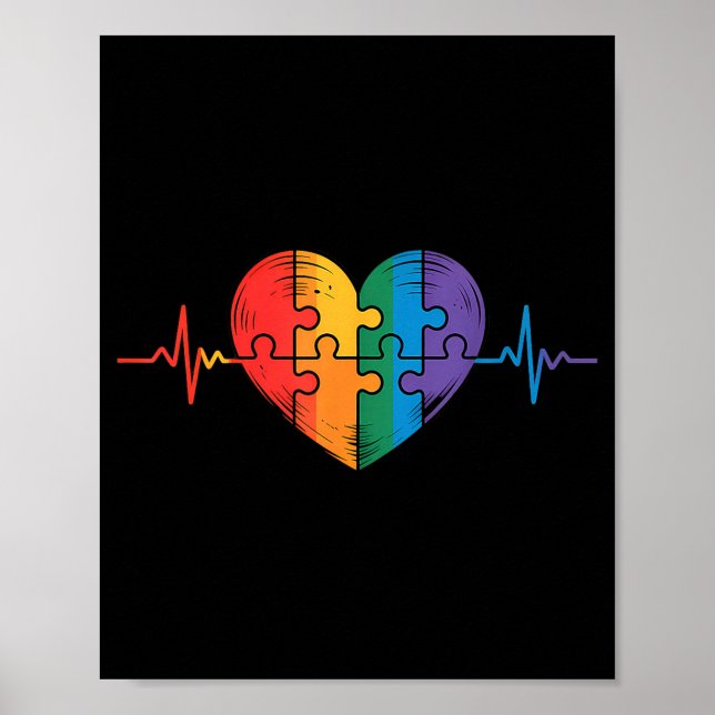 Autismus-Bewusstsein Poster (Vorne)