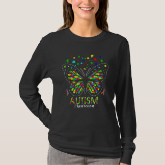 Autismus Bewusstsein Puzzle Butterfly Proud Autism T-Shirt