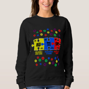 Autismus Bewusstsein Puzzle Chemical Element Au Ti Sweatshirt