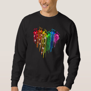 Autismus Bewusstsein Puzzle Herz Liebe einzigartig Sweatshirt