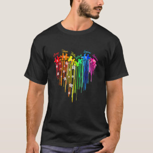 Autismus-Bewusstsein Puzzle Herz Liebe Einzigartig T-Shirt