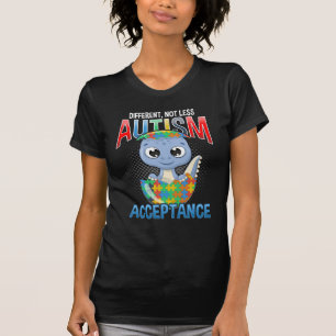 Autismus Bewusstsein Puzzle Niedliches Dino Autist T-Shirt