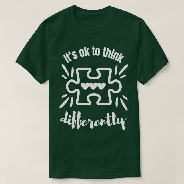 Autismus Bewusstsein Puzzle Piece Design T-Shirt (Design vorne)