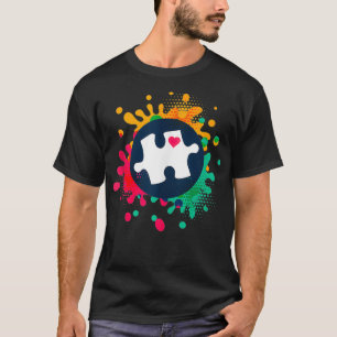 Autismus Bewusstsein Puzzle Piece Liebe Autistisch T-Shirt