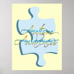 Autismus Bewusstsein Puzzle Piece Poster Kunst