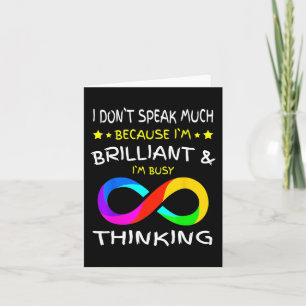 Autismus Bewusstsein Puzzle Piece Rainbow Infinity Karte