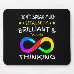 Autismus Bewusstsein Puzzle Piece Rainbow Infinity Mousepad