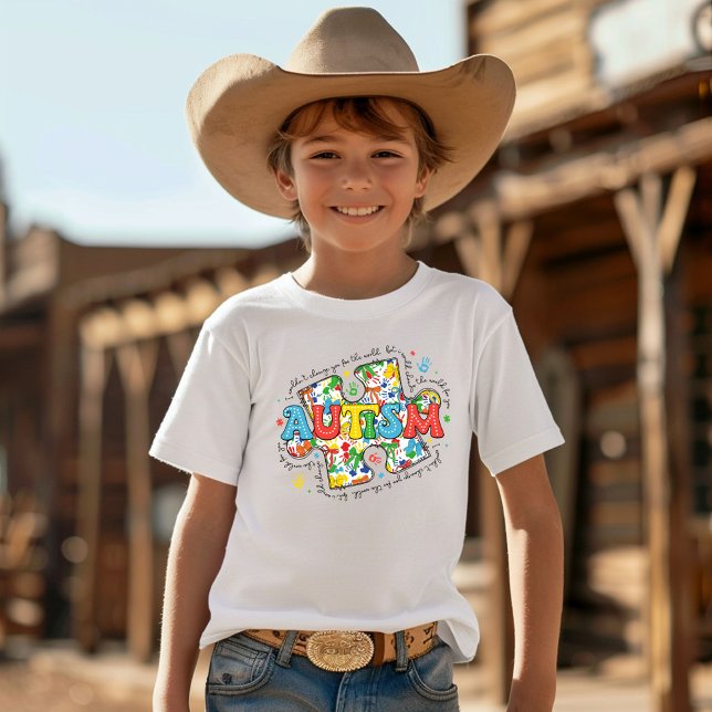 Autismus Bewusstsein Puzzle Piece Tri-Blend Shirt (Von Creator hochgeladen)