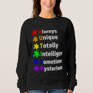 Autismus Bewusstsein Puzzle Ribbon Monat Autistisc Sweatshirt