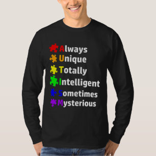 Autismus Bewusstsein Puzzle Ribbon Monat Autistisc T-Shirt