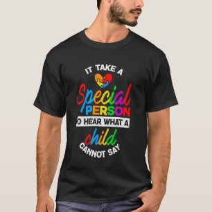Autismus-Bewusstsein Puzzle Spezielle Person Hören T-Shirt