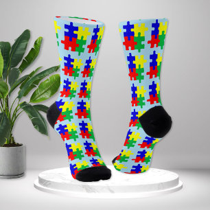 Autismus-Bewusstsein-Puzzle Unisex-Neuheit Socken