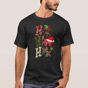Autismus Bewusstsein Puzzle Weihnachten Hospho Aut T-Shirt