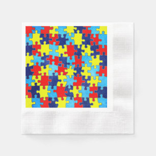 Autismus Bewusstsein-Puzzlespiel durch Shirley Serviette