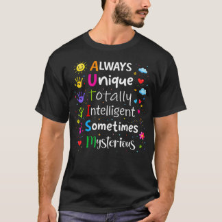 Autismus-Bewusstsein-Puzzleteil-Regenbogen Immer E T-Shirt