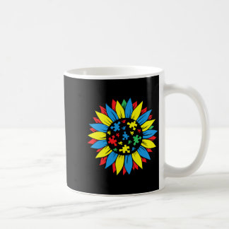 Autismus-Bewusstsein-Puzzleteil Sonnenblume Autism Kaffeetasse
