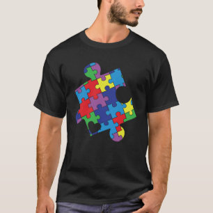 Autismus-Bewusstsein Puzzleteil Unterstützung Auti T-Shirt