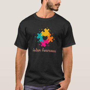 Autismus-Bewusstsein, Puzzleteil-Wörter Autistisch T-Shirt