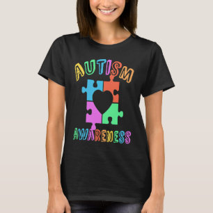 Autismus Bewusstsein sein sein gütiges Herz Puzzle T-Shirt