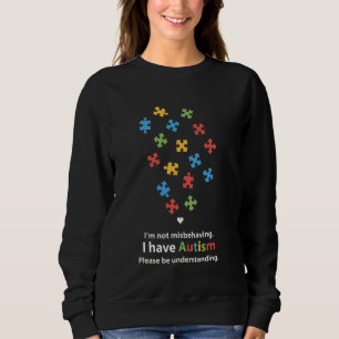 Autismus-Bewusstsein Sein Verständnis Puzzle-Teil- Sweatshirt
