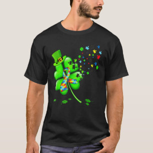 Autismus-Bewusstsein Shamrock St. Patricks Tag T-Shirt