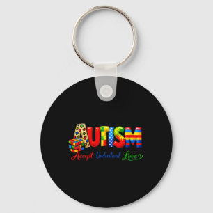 Autismus-Bewusstsein-Shirt Akzeptiere Verstehe Lie Schlüsselanhänger