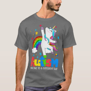 Autismus Bewusstsein Shirt Dabbing Einhorn Tanz Pu