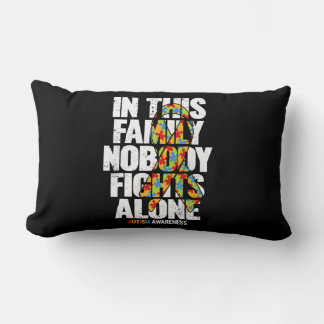 Autismus Bewusstsein Shirt Familienunterstützung M Lendenkissen