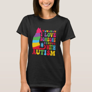 Autismus-Bewusstsein-Shirt Ich liebe jemanden mit T-Shirt