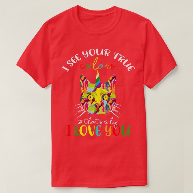 Autismus Bewusstsein Shirt Ich sehe Ihre wahre Far (Design vorne)
