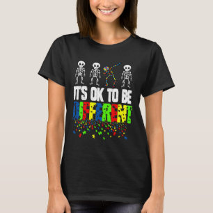 Autismus Bewusstsein Skelett Es ist gut, anders zu T-Shirt