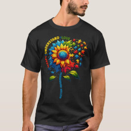 Autismus-Bewusstsein Sonnenblume Männer Frauen Kin T-Shirt
