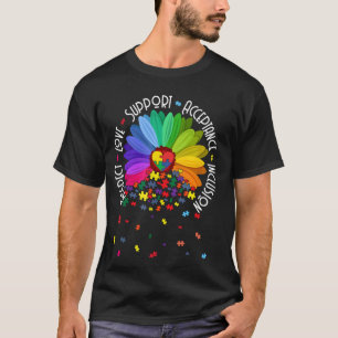 Autismus-Bewusstsein Sonnenblume Respekt Liebe Unt T-Shirt