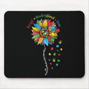 Autismus Bewusstsein Sonnenblumen Akzeptanz verste Mousepad