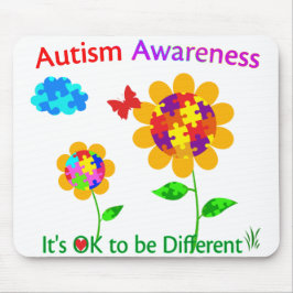 Autismus Bewusstsein Sonnenblumen Mousepad