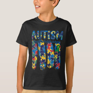 Autismus Bewusstsein Spectrum Pinselstrich Puzzle T-Shirt