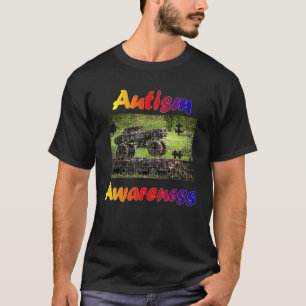 Autismus Bewusstsein spricht Monster Truck Jam Puz T-Shirt