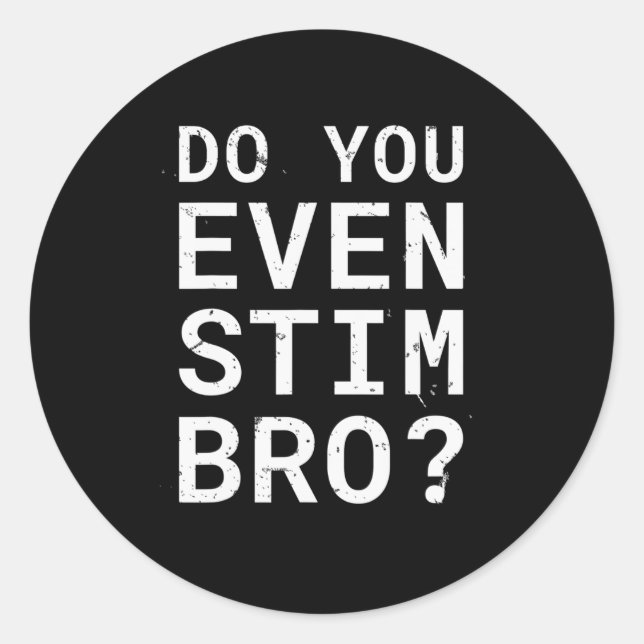 Autismus Bewusstsein, stim Bro Runder Aufkleber (Vorderseite)