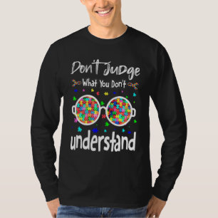 Autismus Bewusstsein Sunglass Puzzle Piece Autisti T-Shirt