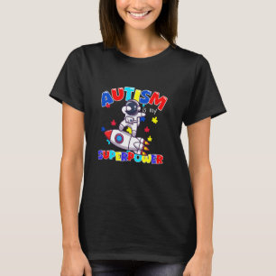 Autismus-Bewusstsein Superheld Astronaut Liebhaber T-Shirt