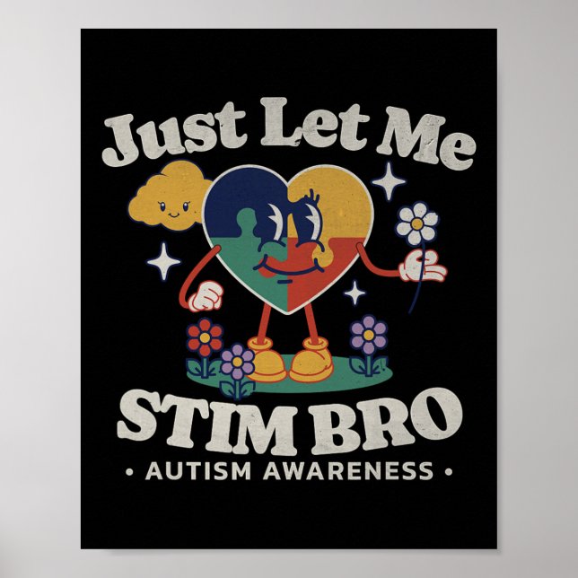 Autismus Bewusstsein Supportive Stimming Niedlich  Poster (Vorne)