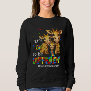 Autismus-Bewusstsein Süße Giraffe Tier Es ist Okay Sweatshirt