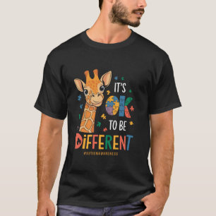 Autismus-Bewusstsein Süße Giraffe Tier Es ist okay T-Shirt