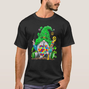 Autismus-Bewusstsein Süße Gnome Shamrock St Patric T-Shirt